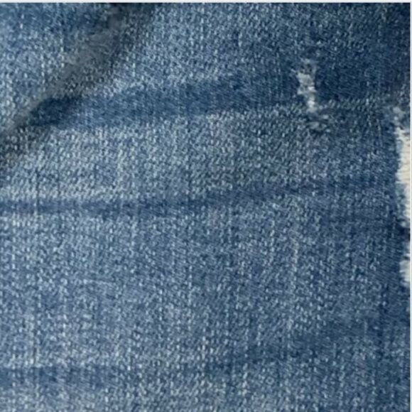Seven7 Mid Rise Denim Shorts Womens 4 Blue Stretch Rolled Hem Casual - Picture 5 of 6